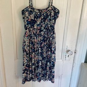 Eva Mendes Floral Sundress